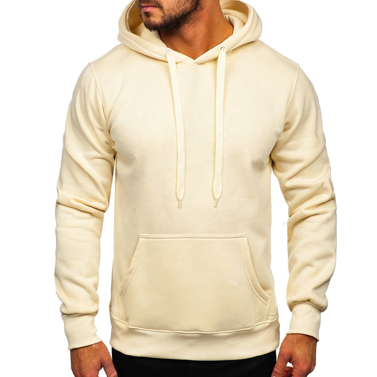 Men's Long Sleeved Hoodie Cotton 75% Polyester 25% Custom Logo Oversized Hoodies