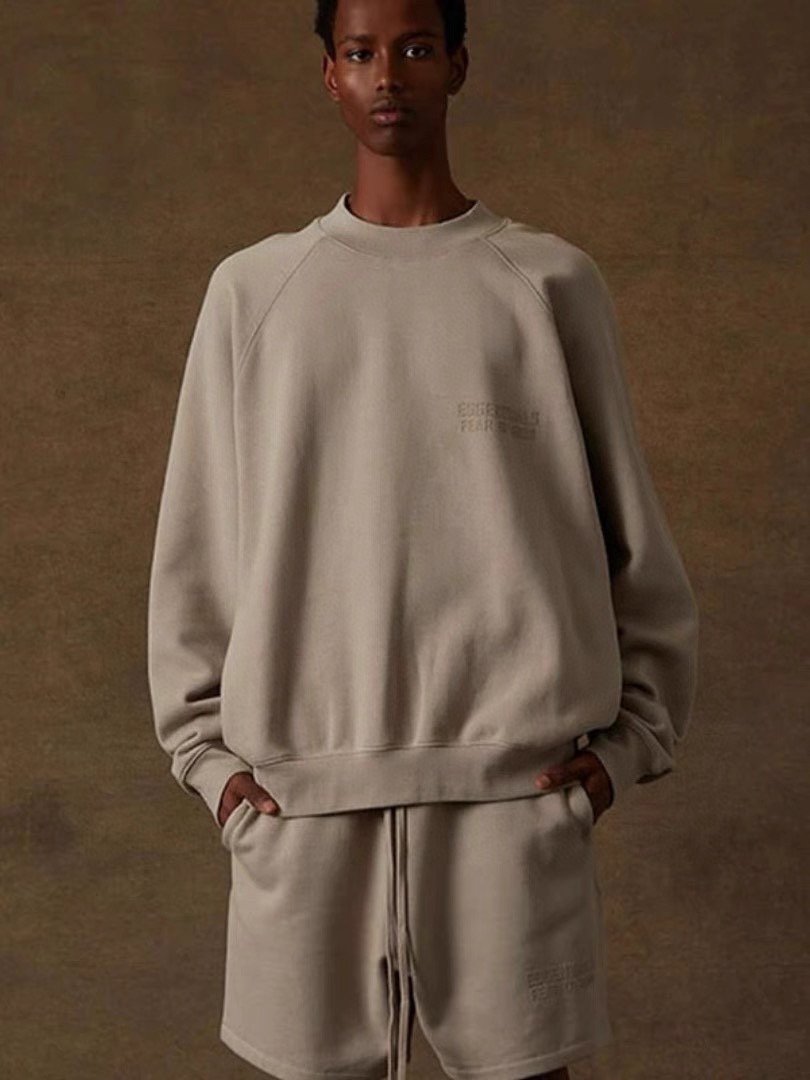2024 Baggy High street style long sleeves Ess sportswear clothes Long sleeve T-shirt Casual Crew neck Pullover hoodie