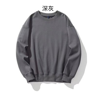 Oversized 100% polyester men's womens crewneck sweatshirts pullover long sleeve sublimation hoodies wholesale for hot printing