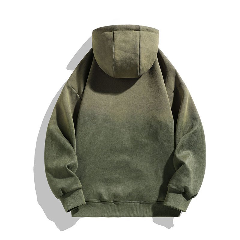 acid wash vintage distressed hoodies ombre two tone cotton men's hoodies custom logo plain essentials hoodies
