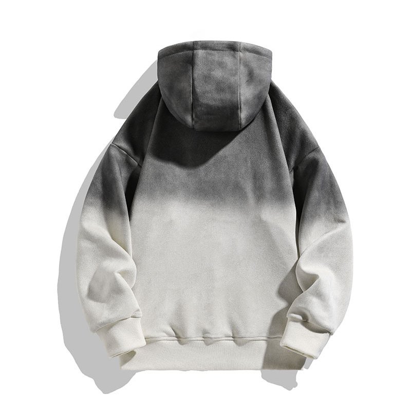 acid wash vintage distressed hoodies ombre two tone cotton men's hoodies custom logo plain essentials hoodies