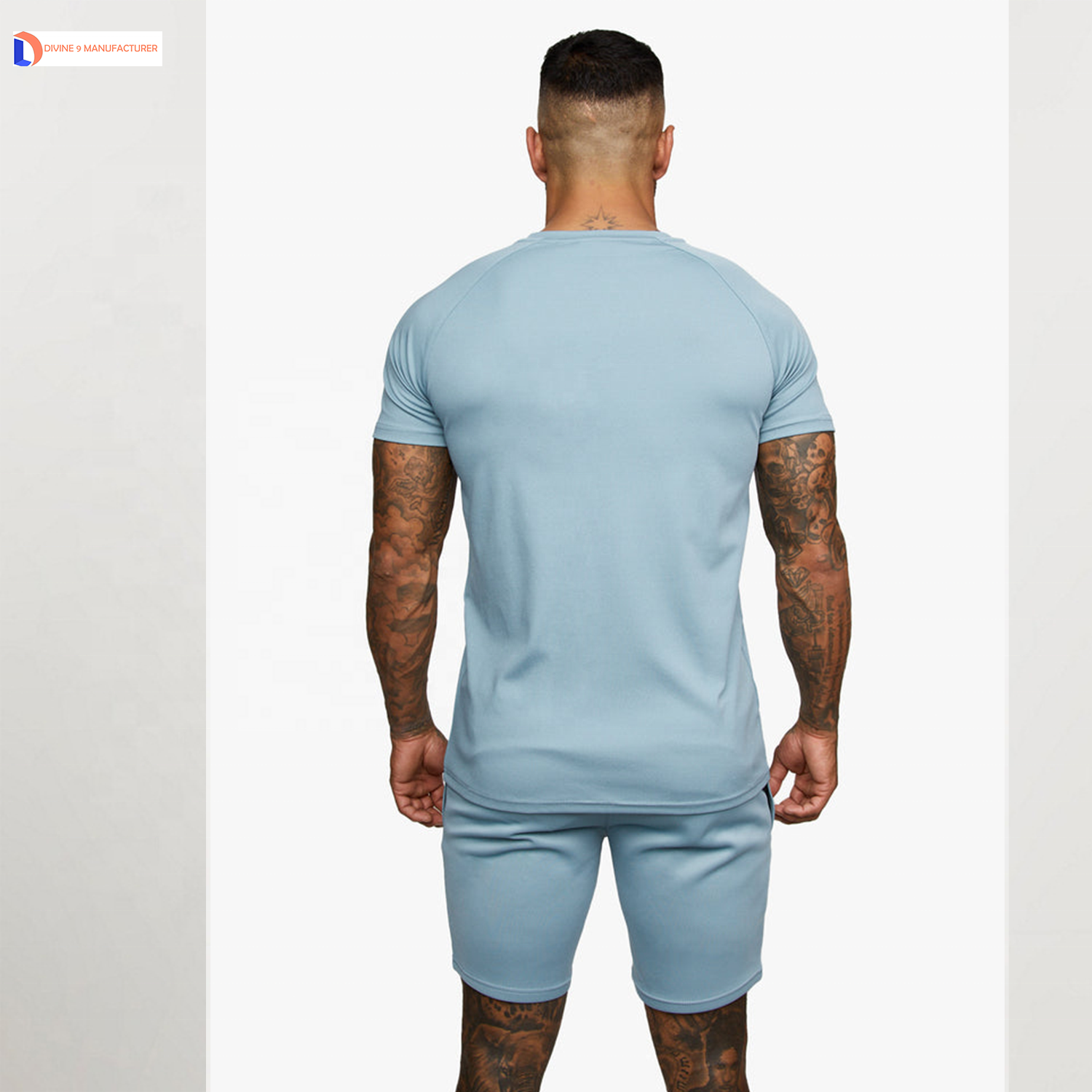 Customized Summer Twin Set Outerwear for Men Short Sets