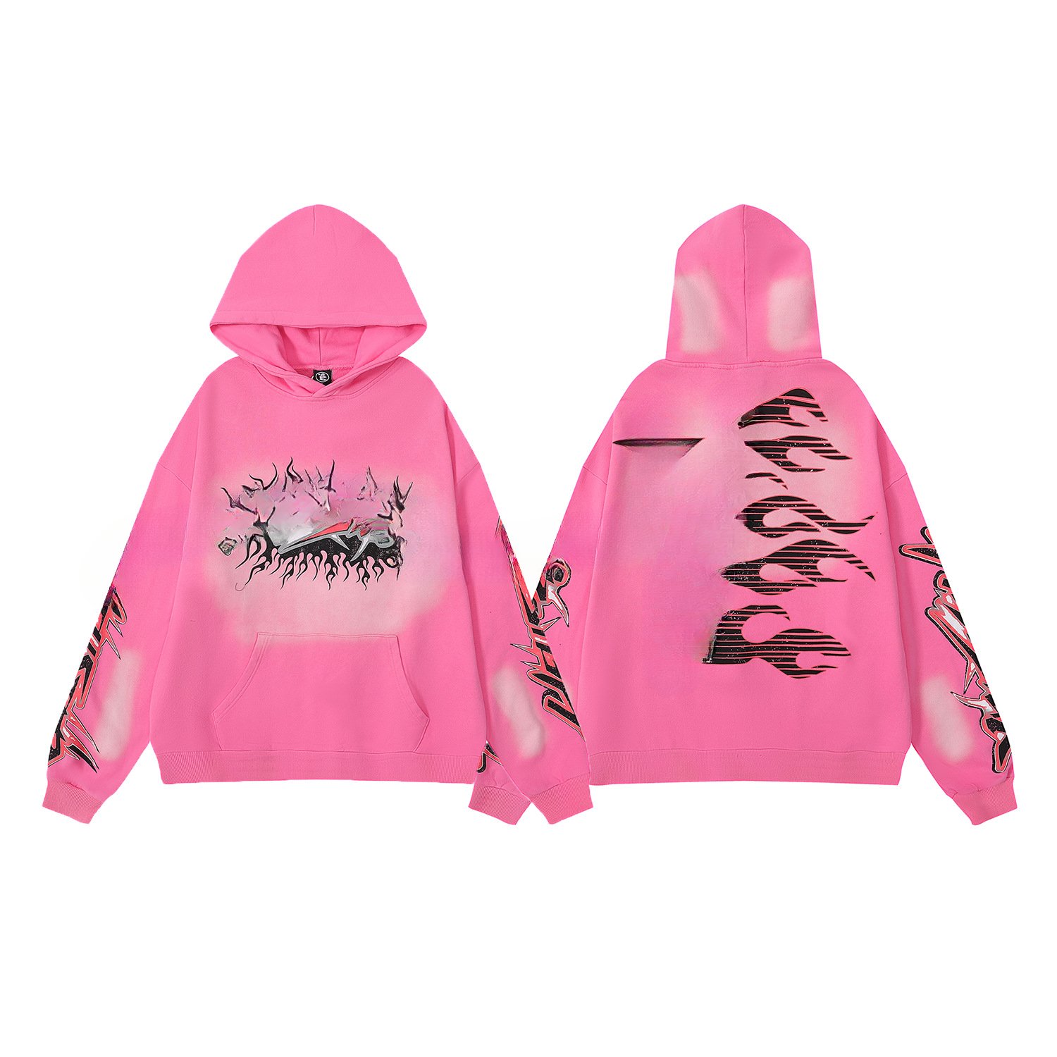 Fall Hell Hoodies Star Men's Clothing Fashion Brand Sport Hoodie Sweatshirt and Sweatpants Suit Men and Women