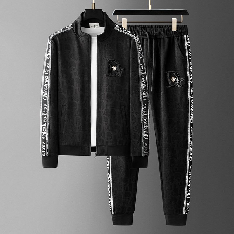 Corduroy 2 piece sweatsuit set men's clothing suits for men's hoodies & sweatshirts set