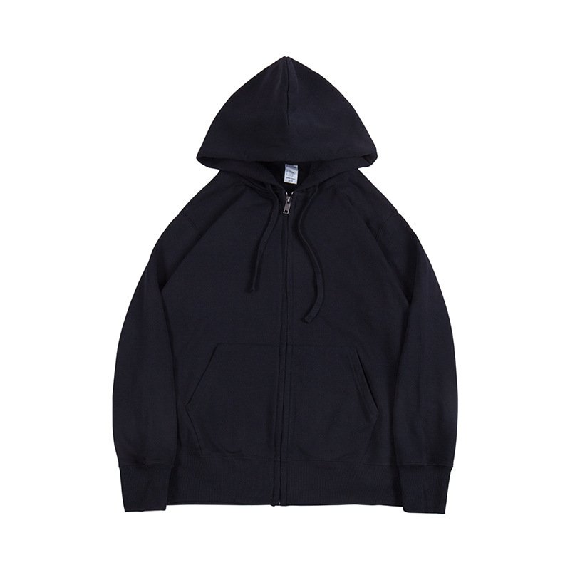 OEM high quality cotton wholesale oversize size men's hoodies zip up custom print logo hoodie for man and women