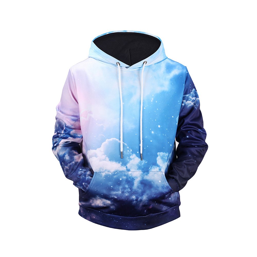 Sublimation Printing Blank Fleece Pullover Polyester and Cotton elastic cuff and hip closer & sweatshirts hoodies for men