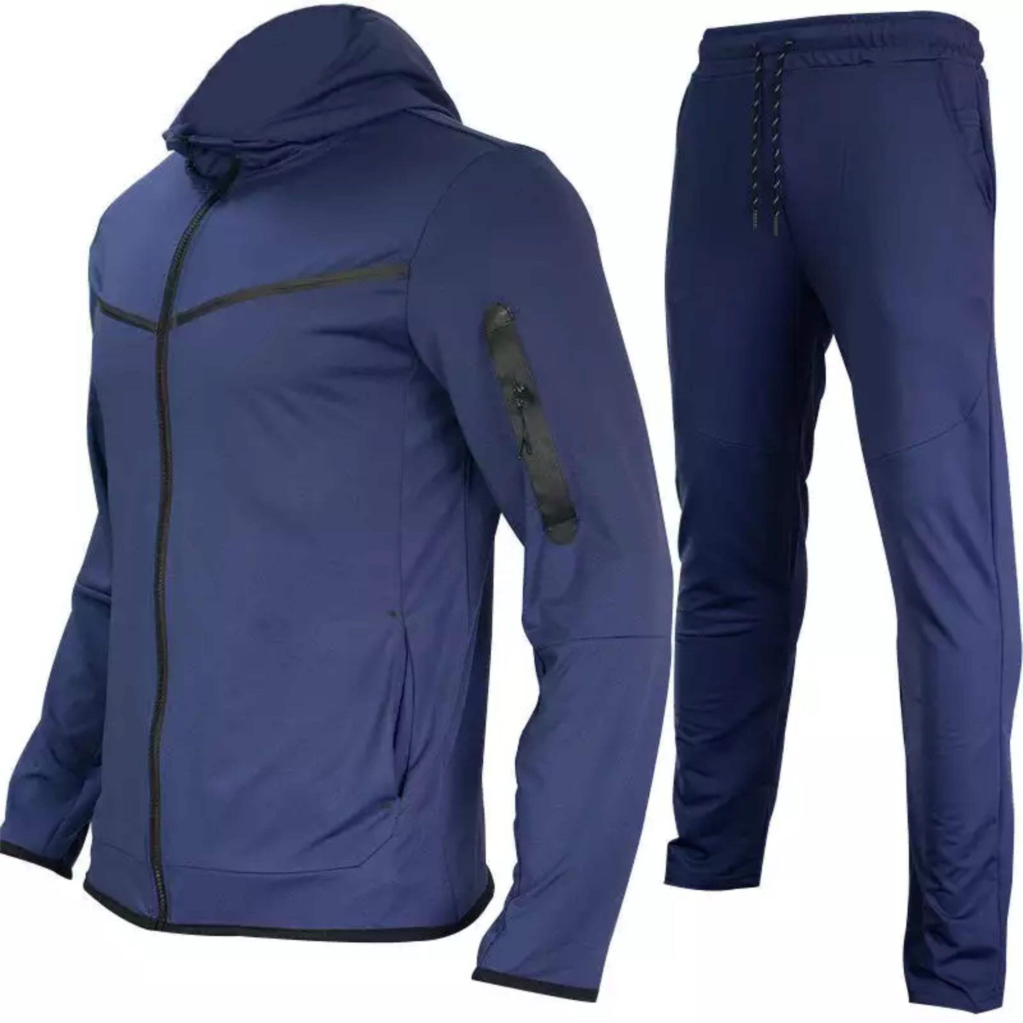 Wholesale High Quality Men's Sports Clothing OEM Custom Sweat Suit Polyester Printed Men Tracksuit With Customization Logo