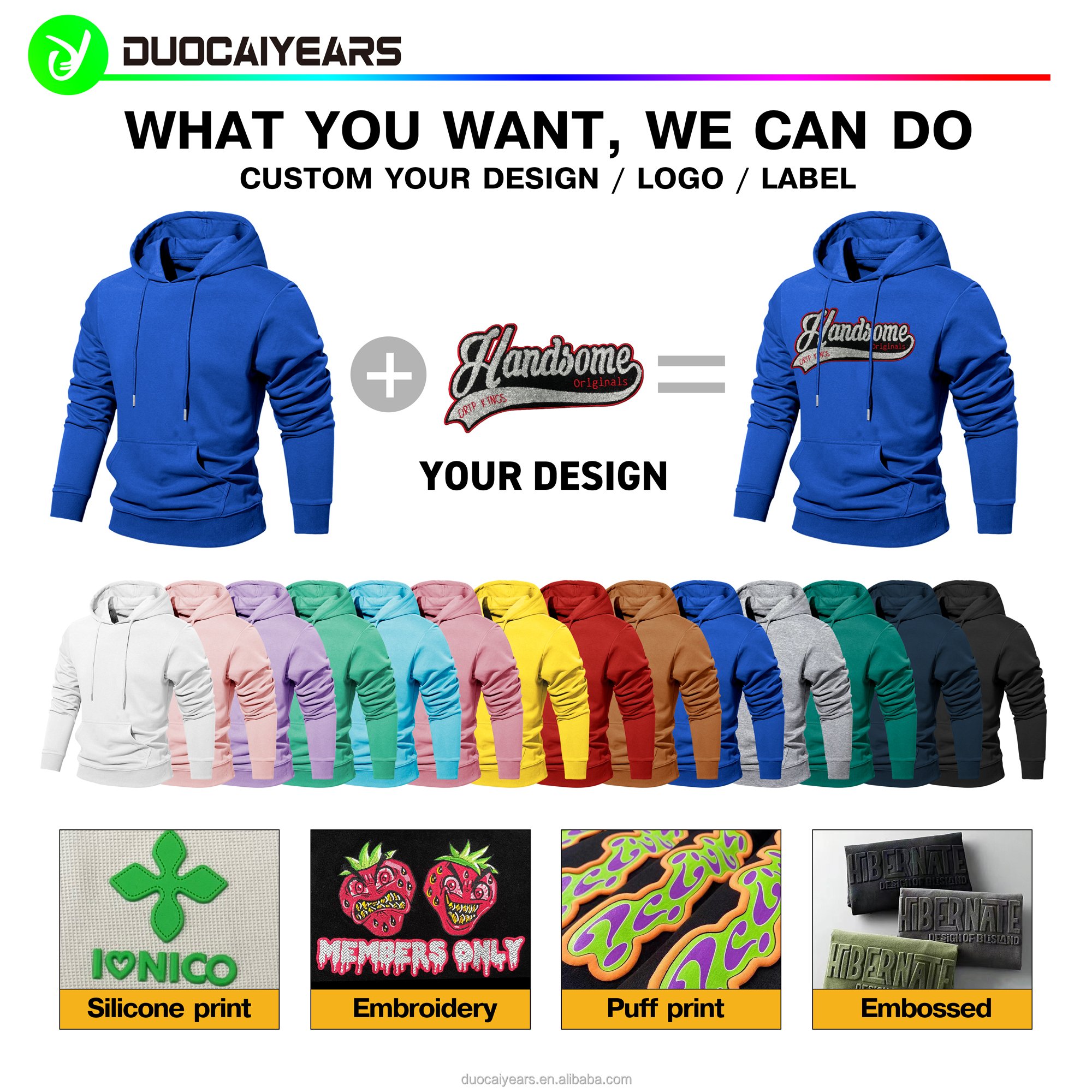 Wholesale Unisex Streetwear Pullover Plus Size Men Hoodies Sweatshirts Custom Chenille Embroidered Mens Hoodies Sweatshirts