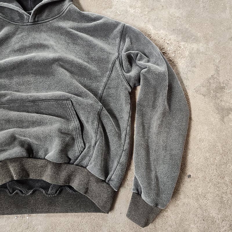 Drop Shipping 320gsm Heavyweight Cotton Pullover French Terry Drop Shoulder No Strings Men's Hoodies