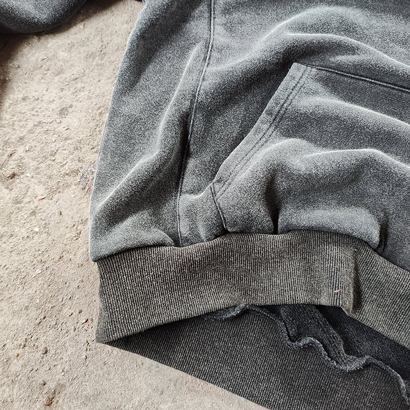 Drop Shipping 320gsm Heavyweight Cotton Pullover French Terry Drop Shoulder No Strings Men's Hoodies