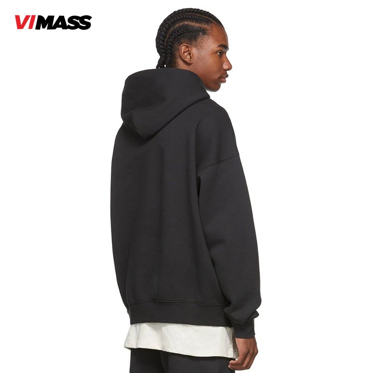 High Quality Custom Logo Cotton White Oversized Heavyweight Drop Shoulder Hoodie Men Plain Hoodies