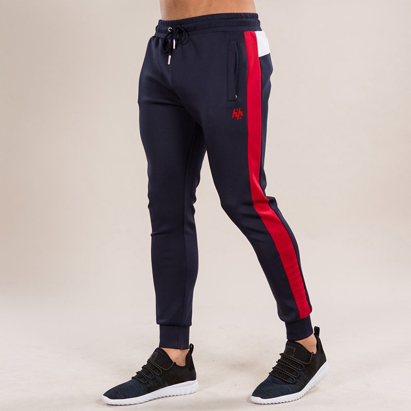 Manufacturer Wholesale Custom Plain Gym Tracksuit With Side Stripe 100% Cotton Men's Casual Sport Suit By Huzaifa Products