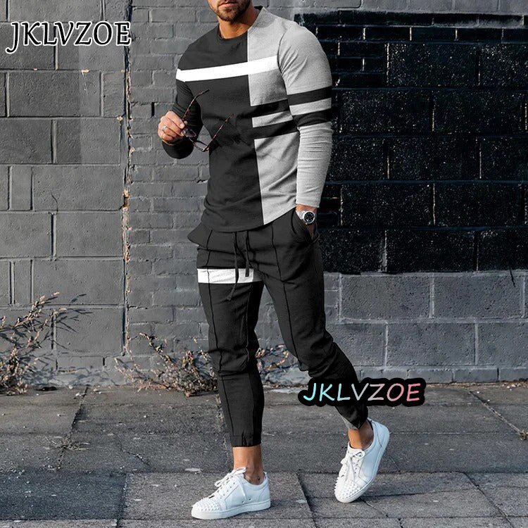 2023 New Men's Hoodies Winter Autumn Casual Patchwork Sweatshirts Male Tracksuit Top Fashion Men's Clothing Pullovers Hoodie Men