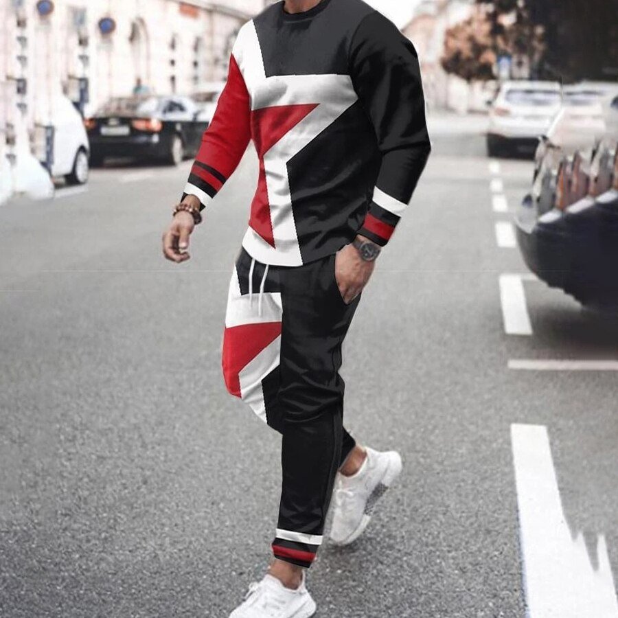 2023 New Men's Hoodies Winter Autumn Casual Patchwork Sweatshirts Male Tracksuit Top Fashion Men's Clothing Pullovers Hoodie Men