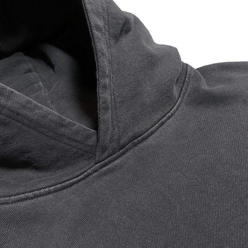 Wholesale Custom Logo Men's Hoodie Pullover 100% Organic Cotton Plain Hoodie Mens Vintage Washed Heavyweight Blank