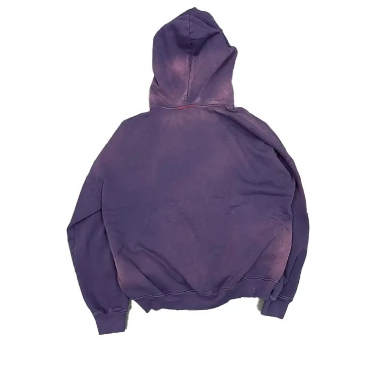 Wholesale Custom Stone Vintage Washed Hoodie Heavyweight Cotton French Terry Oversized Blank Acid Wash Men's Hoodies