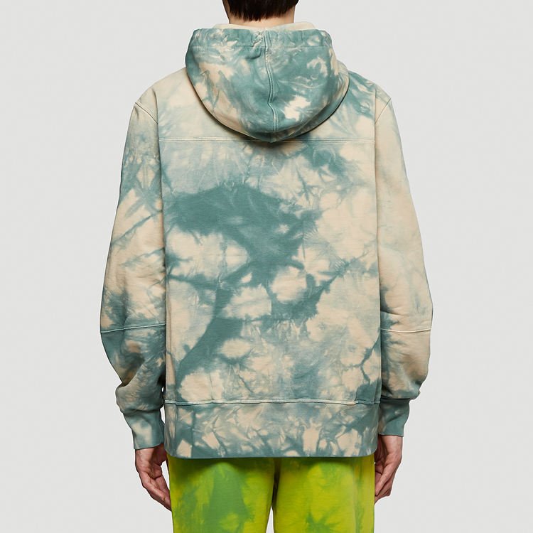 High quality men's tie-dye process custom color printed logo hoodie sweatshirt fashion hoodie oversized size men's hoodie