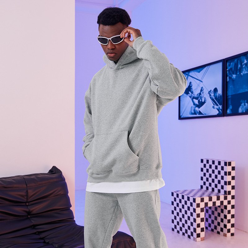 Quality Puff Printing Wholesale Heavyweight Cotton Men'S Hoody Oversized Custom Print Luxury Pullover Cotton Custom Hoodies