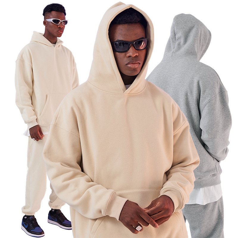 Quality Puff Printing Wholesale Heavyweight Cotton Men'S Hoody Oversized Custom Print Luxury Pullover Cotton Custom Hoodies