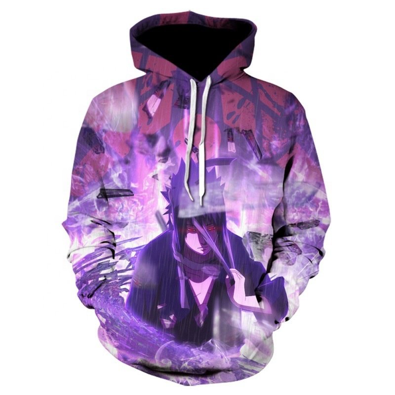 Japan's New Trendy 3D Printed Cartoon Animation Peripheral Naruto Akatsuki Organization All Members Hooded Sweatshirt Hoodie