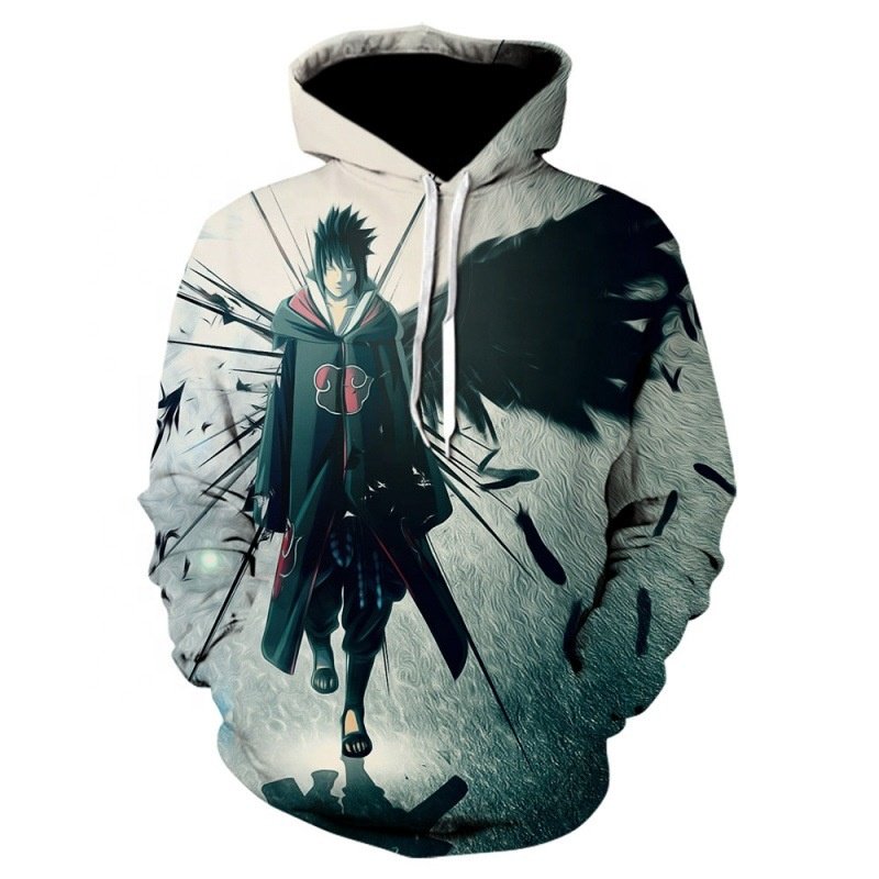 Japan's New Trendy 3D Printed Cartoon Animation Peripheral Naruto Akatsuki Organization All Members Hooded Sweatshirt Hoodie