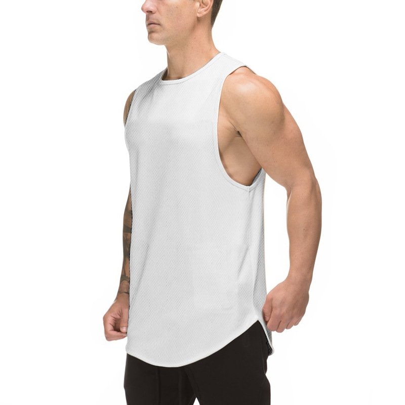 Custom gym fitness wear Cotton gym tank top fitness shirts workout clothing men's tank tops