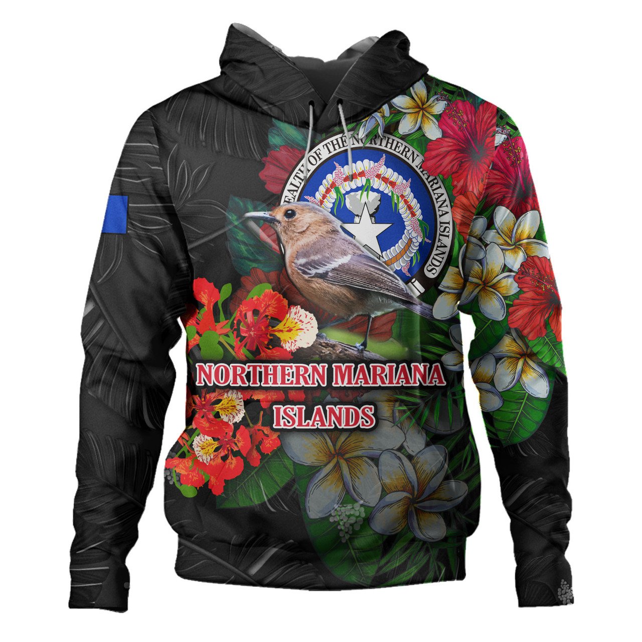 Sublimation Northern Mariana Islands Men's Hoodies&Sweatshirts Drop Shipping Wings Style Printed Crewneck Sweatshirt Hoodie