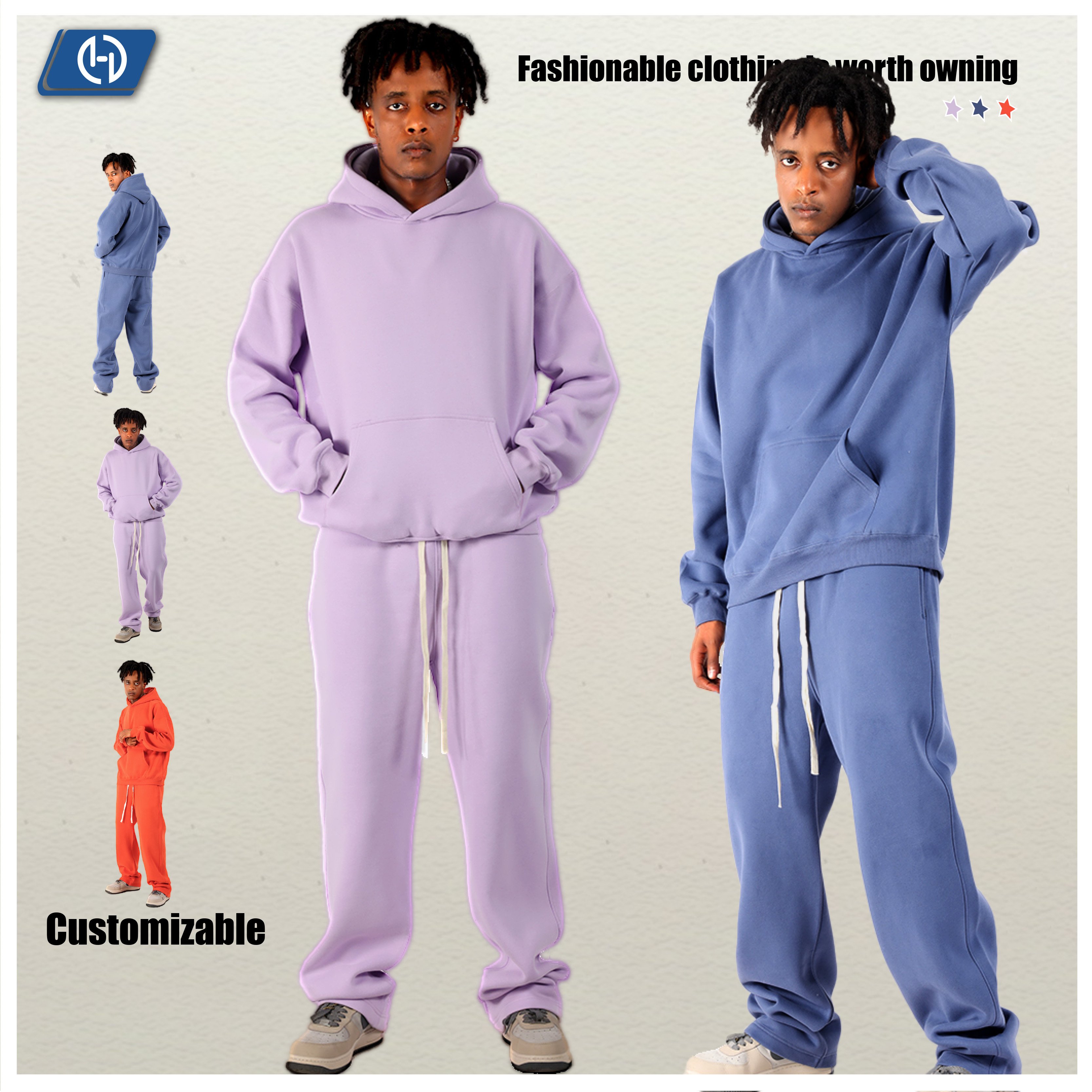 Luxury Hip Hop Street Pullover Men'S Hoodie Sweat Pants Manufacture Boys Hoodies Plus Size Men'S Hoodies & Sweatshirts