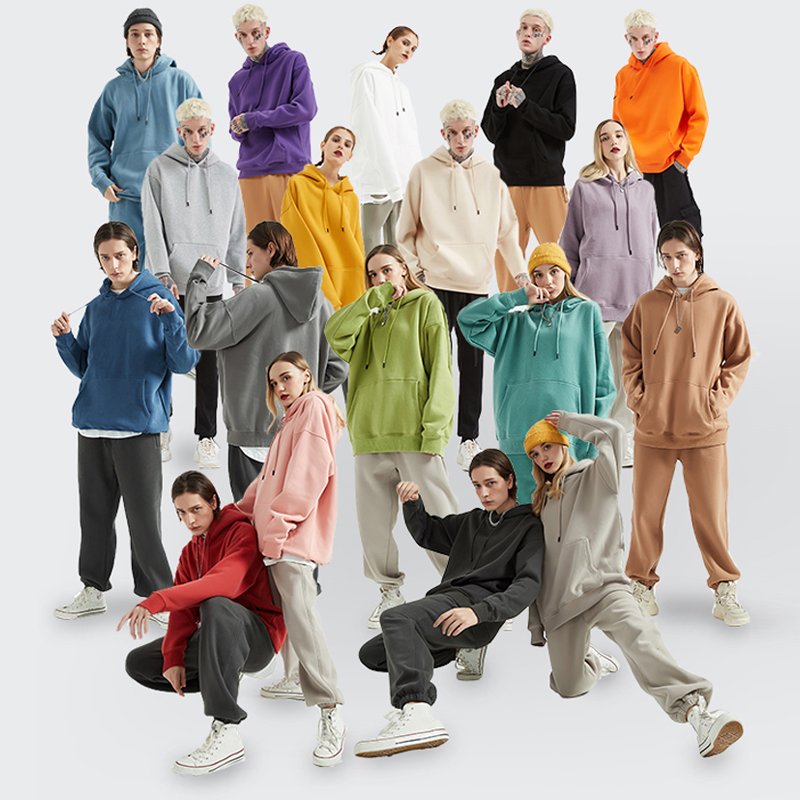Custom logo 100% cotton men pullover hoodie sweatshirts jogger clothing blank oversize hoodie unisex plus size men's hoodies