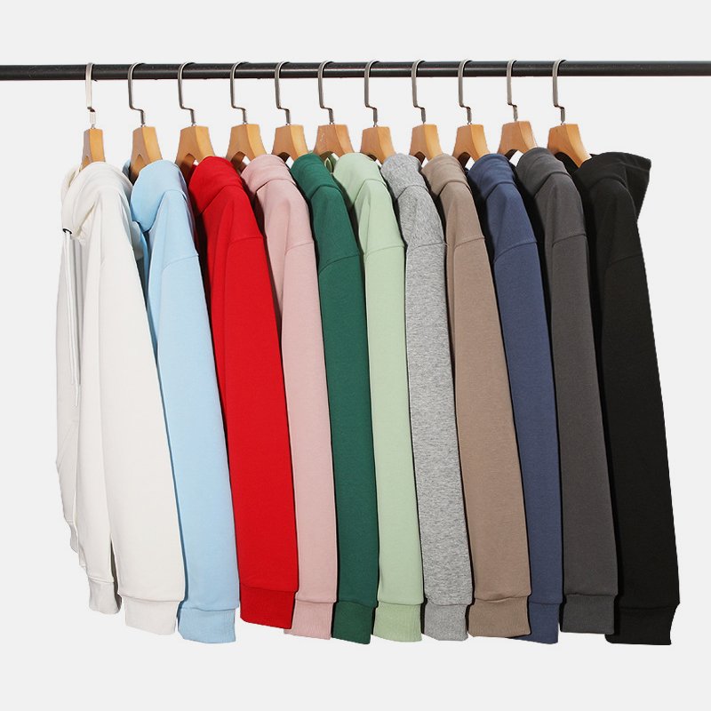 Custom Design 320 Gram Heavyweight Oversized Sweatshirt Multi-color Solid Essentials Men's Hoodie