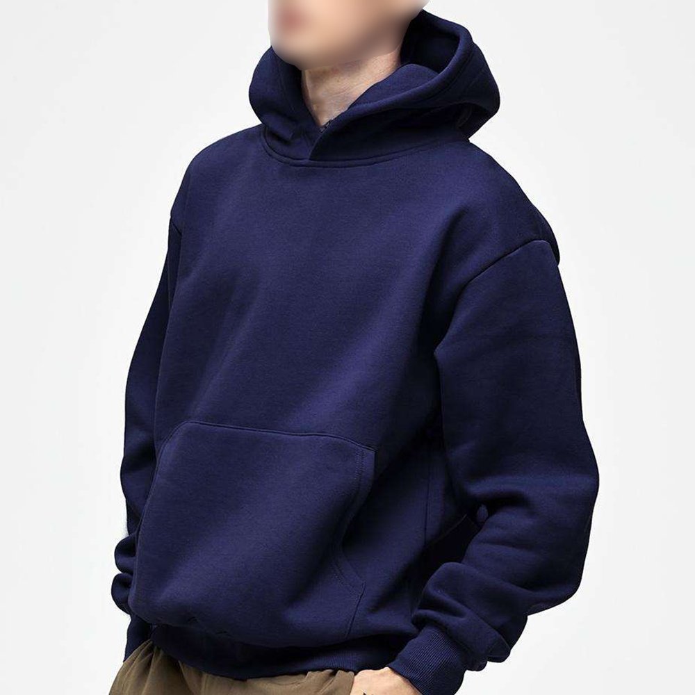 Luxury Hip Hop Plain Hoodies Men Blank Various Colored 100% Cotton Hoodie Streetwear Oversized Heavy Cotton Heavyweight Hoodies