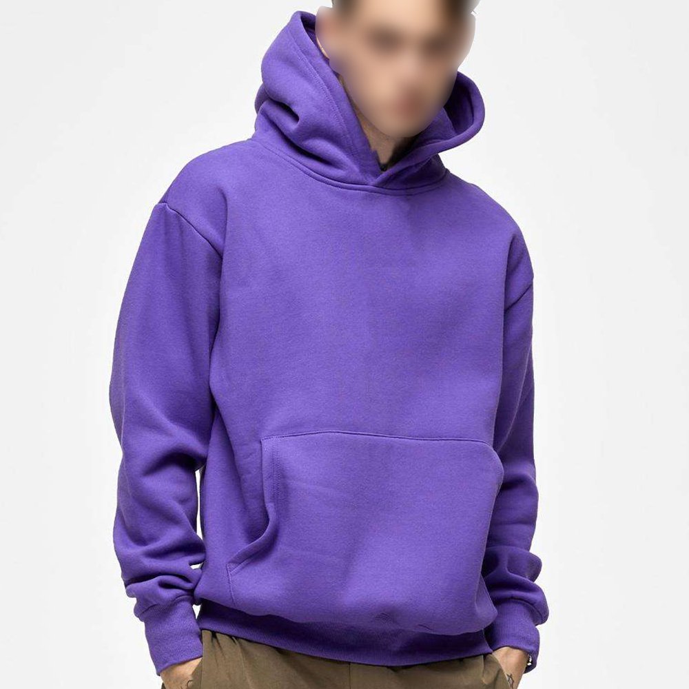 Luxury Hip Hop Plain Hoodies Men Blank Various Colored 100% Cotton Hoodie Streetwear Oversized Heavy Cotton Heavyweight Hoodies