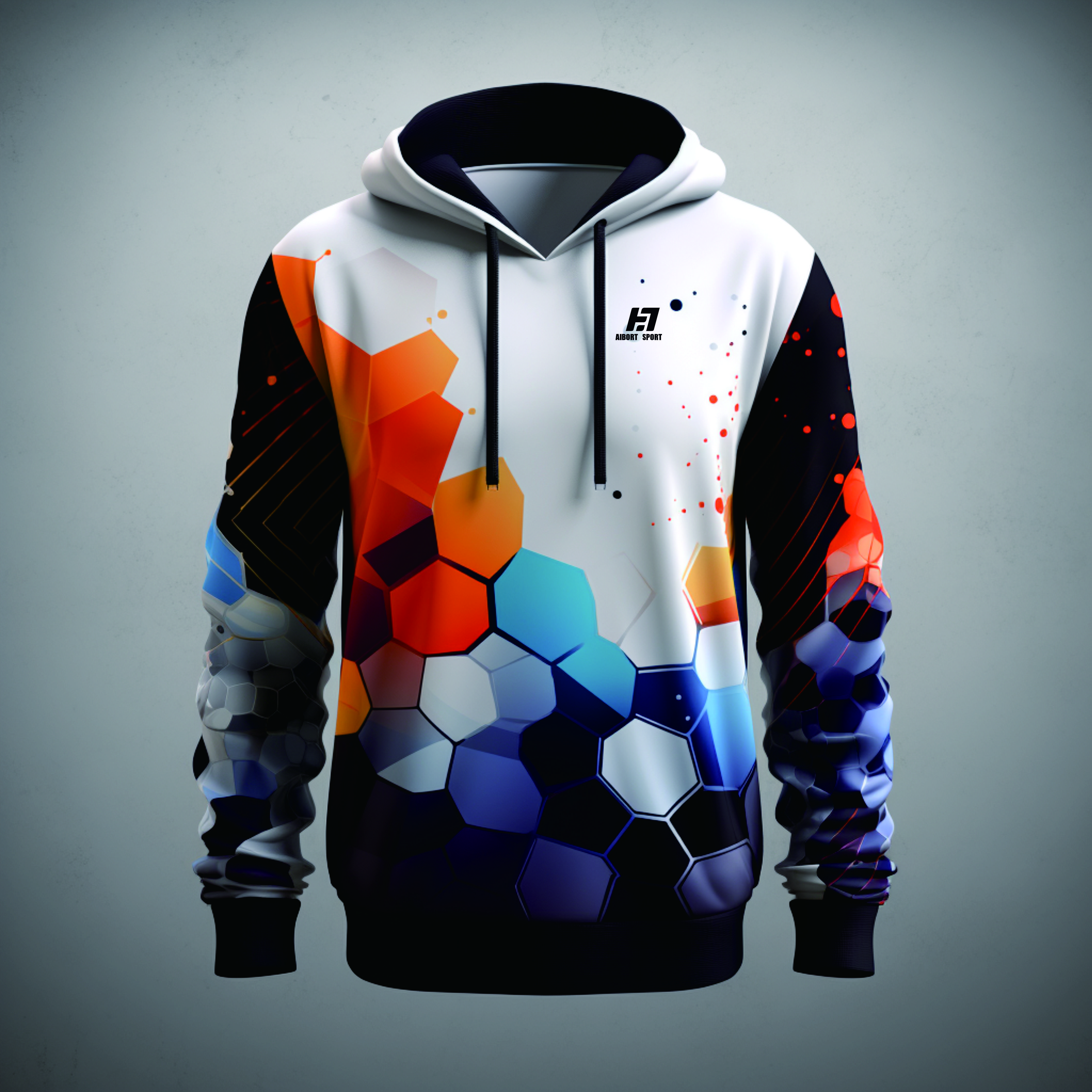 Aibort No Pockets Hoodie Logo Oversized Sublimation Unisex Men's Hoodies Fleece Custom Logo Unisex Blank Hoodie 100% Cotton/