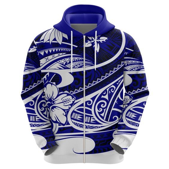 Factory Price Polynesian Samoan Tribal Design Custom With Zipper Mens Oversize Casual Hooded Sweatshirt boy tops