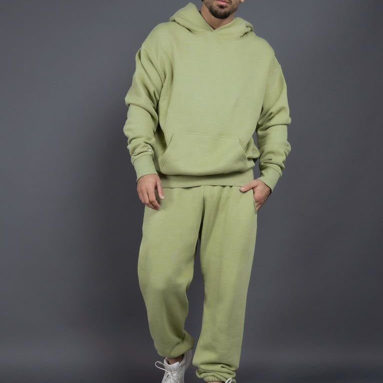 400gsm heavyweight custom men's 2pieces in one set hoodies oversized blank sweatpants and hoodie set pullover unisex hoodies