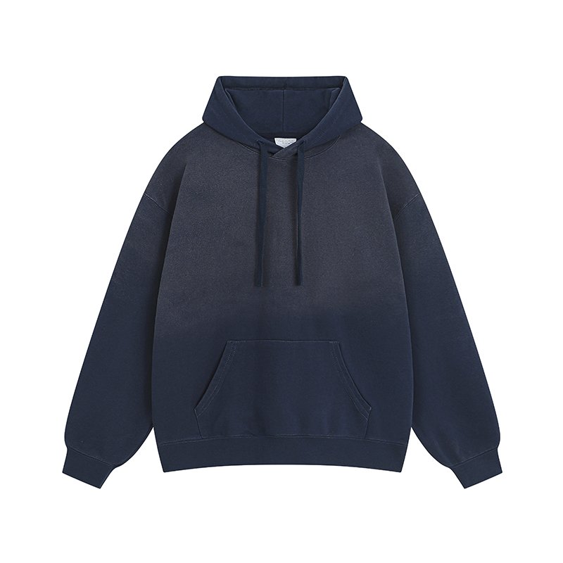 custom logo terry hoodie Blank Vintage Acid Wash Hoodie oversized 370gsm heavy cotton hoodie