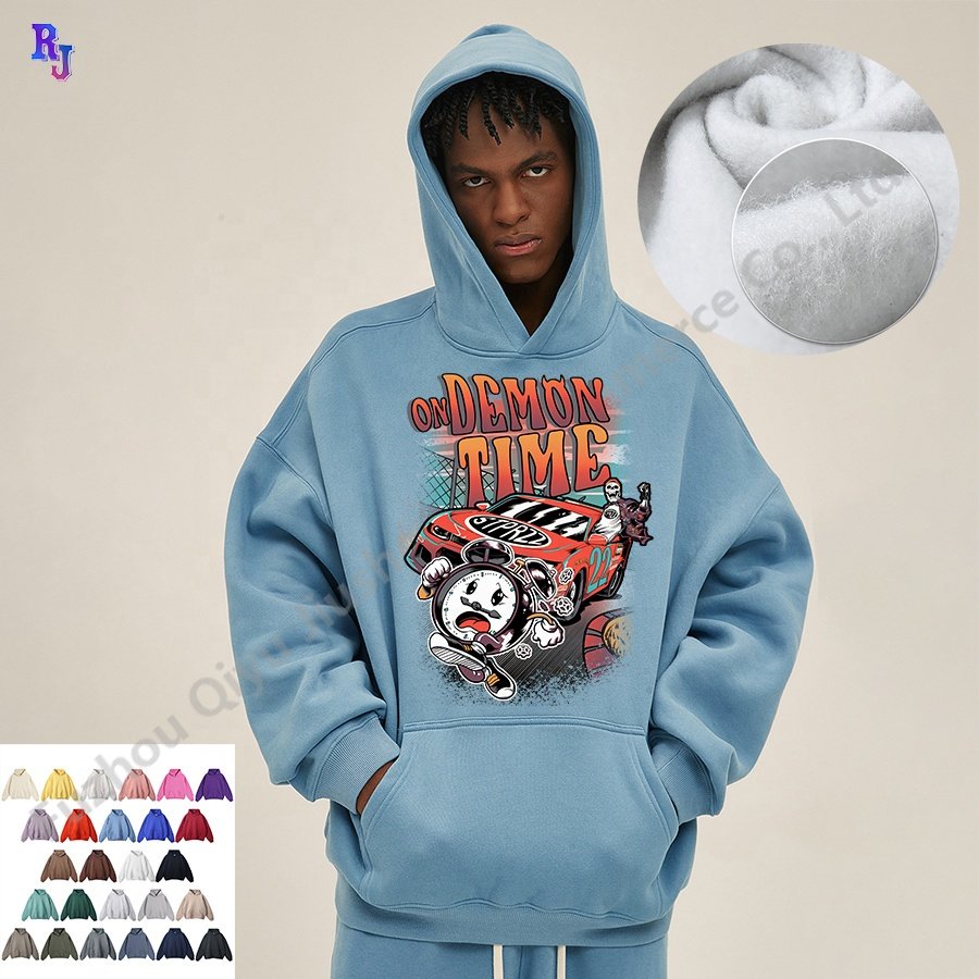 High Quality Blank Thick Hoodie French Terry Cotton Luxury Heavy Weight Oversized Hoodies Custom Logo Men's Hoodies&sweatshirts
