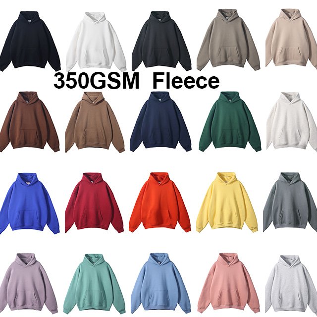 Men's Blank Thick Fleece Luxury Quality Heavy Weight Oversized Fit Custom Print Logo Men's Hoodies
