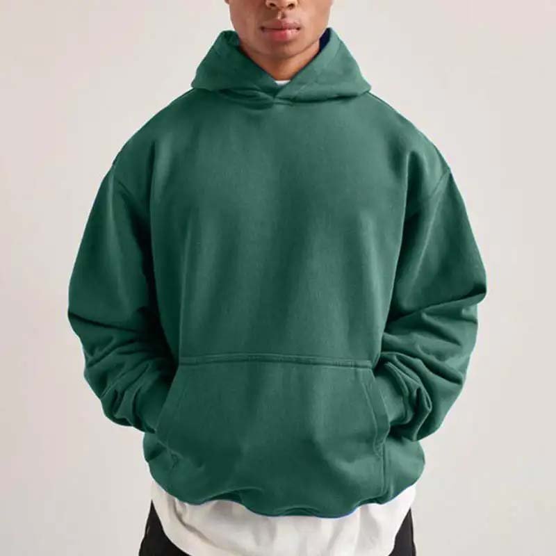 Trending men's clothing high quality streetwear hoodies heavyweight 500gsm custom hoodies drop shoulder boxy fit hoodie