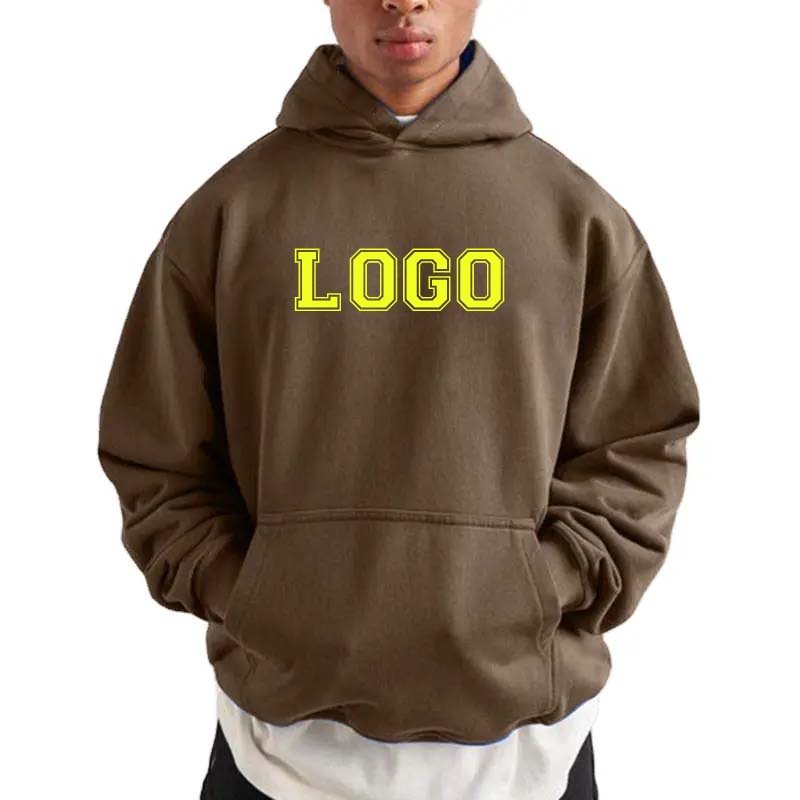 Trending men's clothing high quality streetwear hoodies heavyweight 500gsm custom hoodies drop shoulder boxy fit hoodie