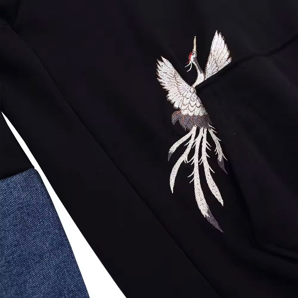 Men Hoodie Sweatshirt Spring and Autumn Men Embroidery Hoodie Sweatshirt Men's Solid Color Long Sleeve Hoodies