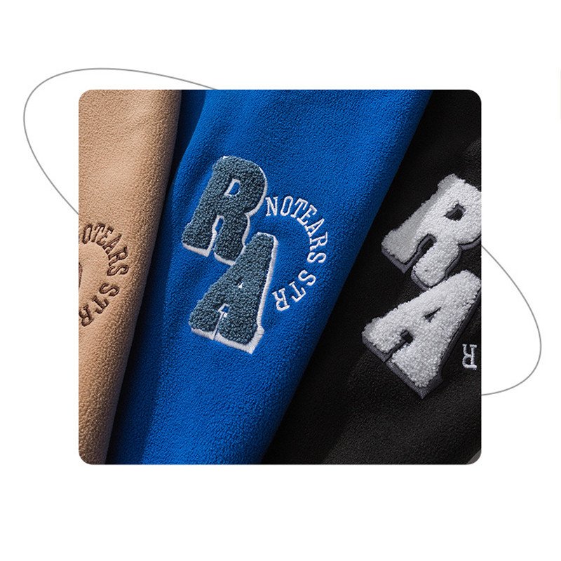 Custom overhead half zip neck sweatsuit pola fleece warmful winter zip collar street wear men's hoodie