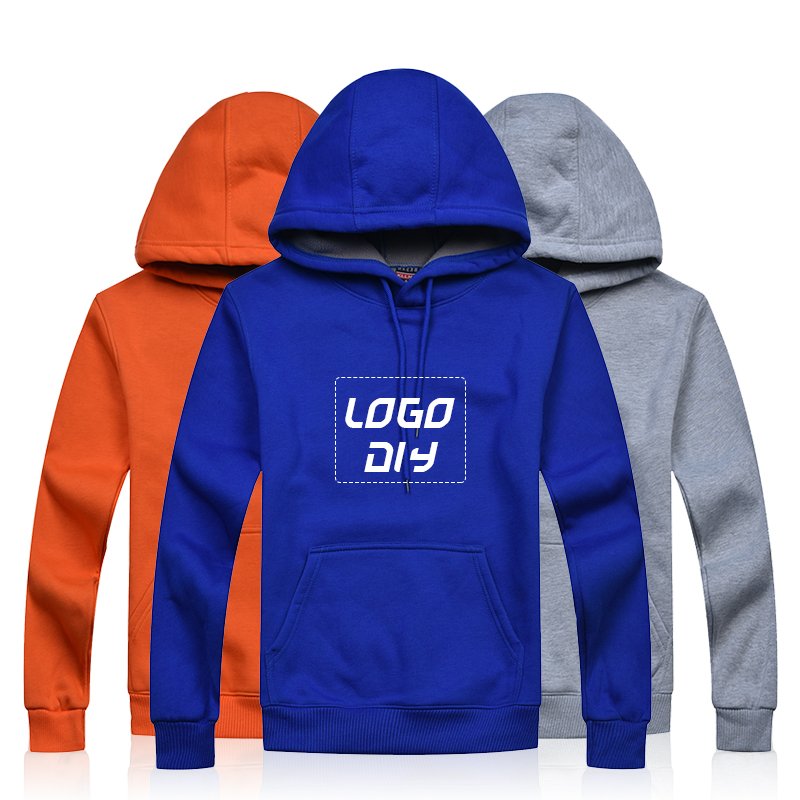 CVC fabric high purity cotton hoodies casual sport pullover men's hoodies thick fleece hoodies sweatshirts