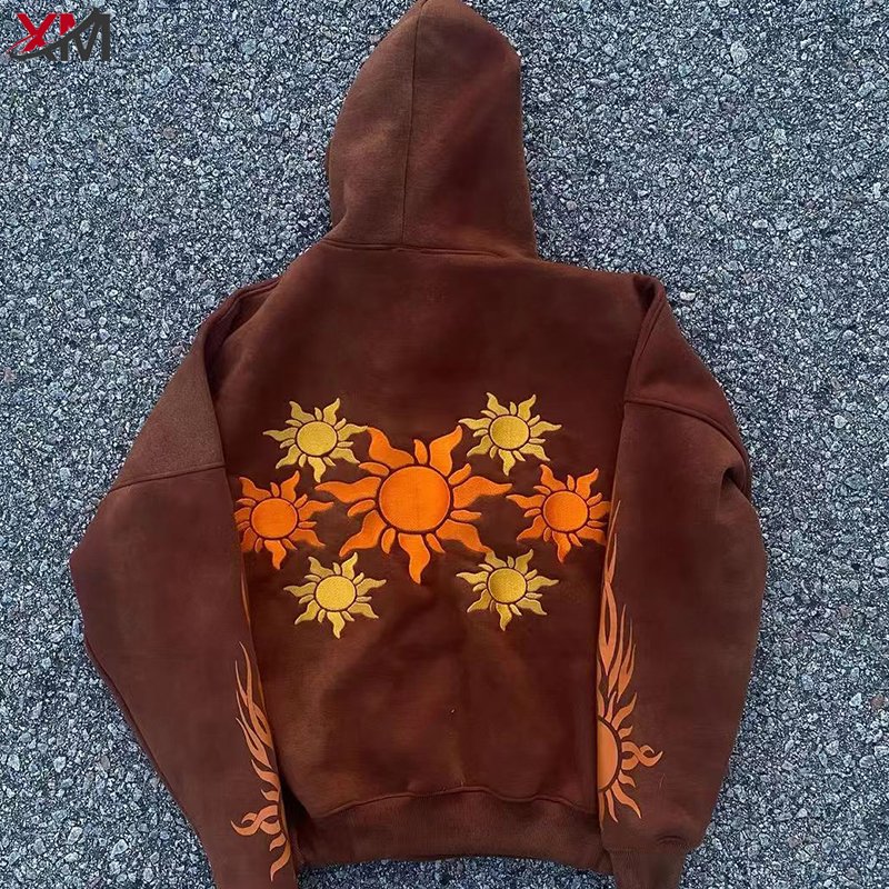 2024 New High Quality 3D Printing Sweatshirt Cotton Heavyweight Custom Logo Pullover Embroidery Unisex Plus Size Men's Hoodies