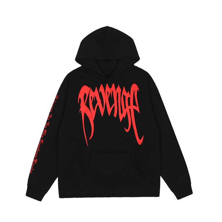 Customized Fashion Design Men's Hoodie Hip Hop Street Style 100% Cotton High Street Letter Printed Hoodie