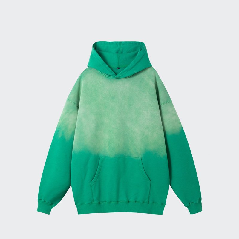 420G Heavyweight Pure Cotton Men's Hoodies Sweatshirts Acid Wash Make Old Casual Hoodies