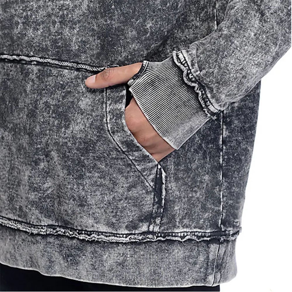 Oversize Boys Stone Wash Hoodies acid wash hoodies Kangaroo Pocket Streetwear Sweatshirts For Adults