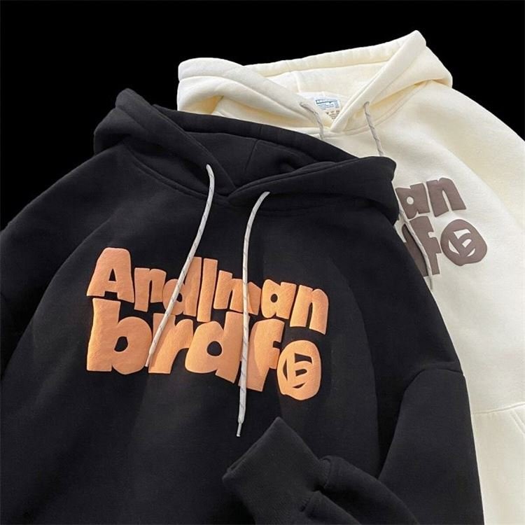 Custom 3d Men'S Pullover Sweatshirts Printing Logo Unisex Puff Print Hoodies