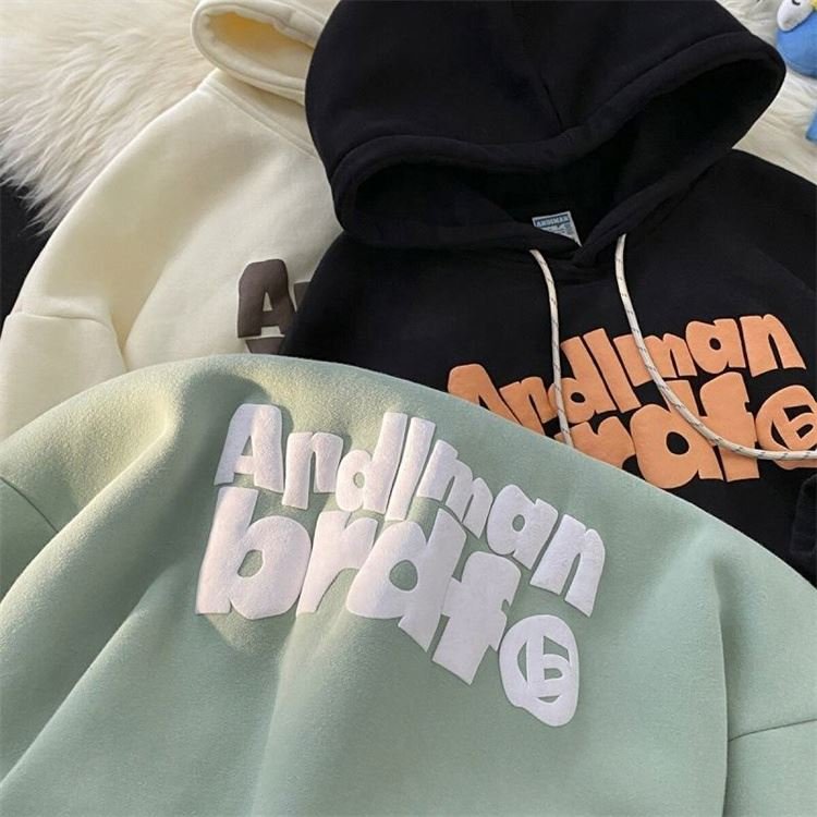 Custom 3d Men'S Pullover Sweatshirts Printing Logo Unisex Puff Print Hoodies