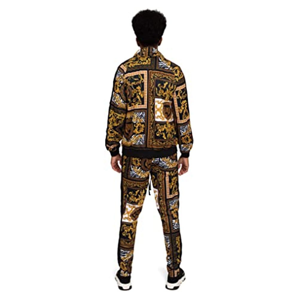 Customized Fashion 3d Digital Printed Custom Size Logo Brand Pullover Men's Sweatshirt And Pant Tracksuit Set